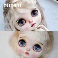 YESTARY Glass Eyes For Toys Blythe Dolls Accessories Sparkling Eye Toys DIY Fashion Blythe Doll Eye Piece BJD Doll For Girl Gift