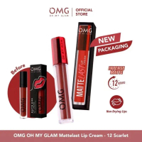 OMG OH MY GLAM matte last lip cream bold coffe ombre 13&12
