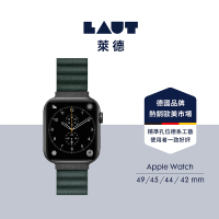 【LAUT 萊德】Apple Watch 42/44/45/49mm 磁吸時尚錶帶-松木綠