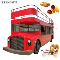 Double Decker Open Top Bus for Sell Food Ice Cream Hot Dog Food Truck Mobile Beer Bar Luxury for Sale
