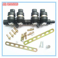 3Ohms 4 cylinder CNG LPG Injector Rail Super Silent high speed Common Injector Rail gas injector and accessories