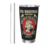 Oda Nobunaga Demon Archer Tumbler Vacuum Insulated Fate Stay Night Fgo Anime Thermal Cup with Lid Straw Mugs Water Bottle, 20oz