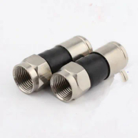 75-5 f cable joint digital set-top box joint head f extrusion type waterproof imperial RG6