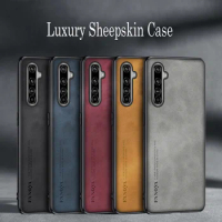 For Realme X50 Pro Luxury Sheepskin Leather Shockproof Silicone Case For Realme X50 Pro Phone Case Cover Coque