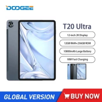 DOOGEE T20 Ultra Tablet PC 12Inch 2K Display Octa Core 12GB+256GB 10800mAh 16MP Camera Android 13 Tablet Quad Box Stereo Speaker