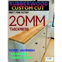 Rubber Wood Table Top Solid Wood Rubberwood Vanished 20mm Solid Wood DIY table wood ๐ฅ ๐ฅ ๐ฅ ๐ ๐