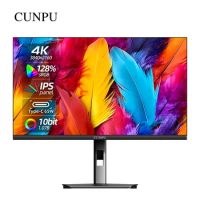 CUNPU 27 Inch 4K UHD 3840*2160 Monitor HDR Type-C port IPS HDR Computer Desktop IPS Display Low Blue Light Screen For Design