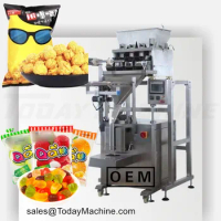 Automatic Sachet Tortilla Crisps Rice Crispy Puffed Food Popcorn Bag Corn Tortilla Chips Packaging Machine