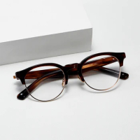 Original Brand Vintage Retro Japanese Optical Glasses M92 Handmade Acetate Single Bridge Frame Design For Men Women
