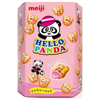 Meiji 明治HELLO PANDA草莓夾心餅乾(175g/盒) [大買家]
