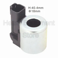 Hydraulic Pump Solenoid Valve Coil For Hyundai Excavator R225-7 H:40.4MM D:18mm