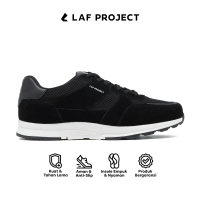 Sepatu Sneakers Pria Hitam Putih Casual Keren Premium Togo LAF Project