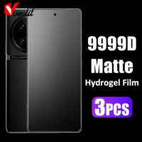 3Pcs Full Curved Matte Hydrogel Film for Vivo X90 X80 X70 X60 Pro Plus Screen Protector iQOO 11 10 9 8 Pro V27 V25 Y35 Not Glass