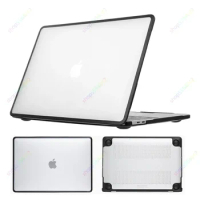Laptop Case for Apple Macbook Pro 14 Inch M3/M2/M1 A2918 A2779 A2442 Air13.3 Air13.6 Anti-Fingerprint Hard Shell Soft TPU Bumper