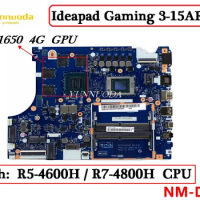 NM-D191 For Lenovo ideapad Gaming 3-15ARH05 Laptop Motherboard With R5-4600H R7-4800H CPU GTX1650 4G DDR4 100% Tested