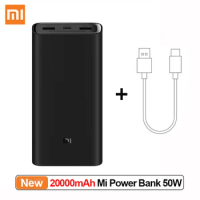 Xiaomi Power Bank 20000mAh 50W PB200SZM USB Type-C Fast Charging Portable Mi Powerbank External Battery Powerbank for Smartphone