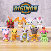 9pcs Set Digimon Biyomon Greymon Agumon Gabumon Tentomon Gatomon Gomamon Patamon Palmon Action Figur