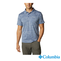 Columbia 哥倫比亞 男款- UPF30涼感快排短袖Polo衫-深藍 UAE60820NY / S22