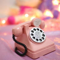 韓國INS風少女粉色電話兒童攝影道具儲蓄罐 房間拍照道具擺件禮物