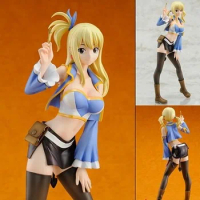 Anime Fairy Tail Lucy Heartfilia 1/8 Scale Painted Sexy Swimsuit PVC Action Figure Collectible 3 Models Toy