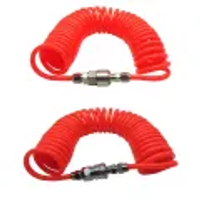 ( ในสต็อกกรุงเทพมหานคร 9 ม ) ยาว9เมตร สายลม แบบสปริง PU AIR HOSE ขนาด 5x8 mm. แบบขดสปริง พร้อมหัวคอป