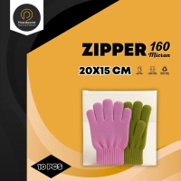 Zipper bag Ziplock 10 pcs Ukuran 20 x 15 zipper storage bag Tebal Ketebalan 140 Micron zipper travel