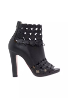 Christian Louboutin Pre-Loved CHRISTIAN LOUBOUTIN Leather Cutout Ankle Boots