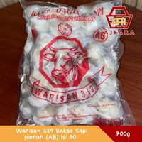Warisan 319 Bakso Sapi Merah (AB) 700g Isi 50 Pcs Bakso Sapi Kenyal Dan Gurih Sangat Praktis Untuk M