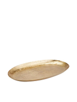 Oval Plate ALU GO 45.5 X 28 X 2.5 Cm. Gold