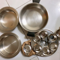 Am way 安麗何蘭蒸鍋組(培碟、層架、12小鋼)碗