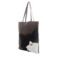 【KIRO 貓】日本卡拉貓 賓士貓 拼布 可收納A4 補習/帆布袋/手提袋/肩背包(500026)