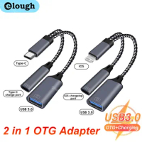 2 in 1 USB 3.0 OTG Adapter Type C Micro USB to USB 3.0 Adapter Cable OTG Convertor for Gamepad Flash Disk Type-C OTG USB Cable