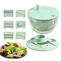 Lettuce Spinner Washer Dryer Countertop Pump Spinner Multifunction Kitchen Gadget Washer Dryer Countertop With Transparent