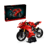 【LEGO 樂高】科技系列 42202 Ducati Panigale V4 S Motorcycle(杜卡迪 摩托車 交通工具玩具 兒童玩具)