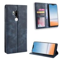 Retro Slim Leather Flip Cover For LG G7 Case Wallet Card Stand Magnetic Book Cover for LG G7 ThinQ LG G7 Phone Cases