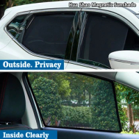 Magnetic Car Sunshade Shield Front Windshield Frame Curtain Sun Shade Accessories For Toyota Sienta Hybrid 170 XP170 2015 - 2022