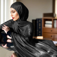 Tudung Muka Wanita, Warna Pepejal, Serbaguna, Fesyen, Ketibaan Baru Merentas Sempadan, Bahan Sutera 