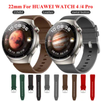 For Huawei Watch 4 Pro Correa Watchband 22mm Leather Straps Bracelet For Huawei GT 2 3 SE GT2 GT3 Pro 46mm Smartwatch Wristband