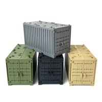 Building blocks MOC third party military doll eating chicken Arsenal container container DIY scene with building blocks
