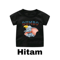kaos anak gambar DUMBO TULISAN ATAS usia 1-12tahun