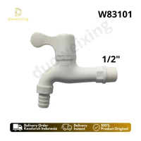 Kran Air/ Keran Mesin Cuci Dapur Wastafel Putih (PVC-U long) W83101 merk Lesso 1/2 inch dn15