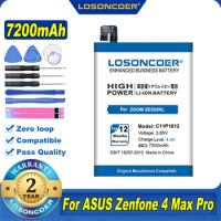 100% Original LOSONCOER 7200mAh C11P1612 For ASUS Zenfone 4 Max Pro Plus X00ID ZC554KL For ASUS Zenfone 3 Zoom ZE553KL Z01HDA