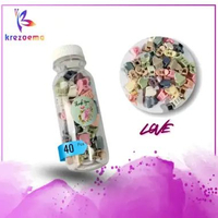 Jepit jedai rambut mini jar jepit syuga anak bahan premium berbagai macam warna dan karakter Love