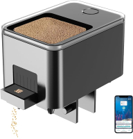 Bluetooth Fish Feeder Automatic Dispenser for Aquarium Food Dispenser for Fish Tank with App Control