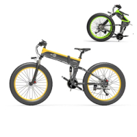 1500W Mountain Electric Bike 26*4 Inch Tires 12.5Ah Battery Shimano 27 Vitesses Max Endurance 100KM Folding Electric Bicycle