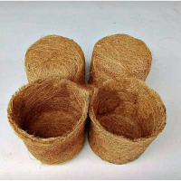 pot anggrek sabut kelapa / pot sabut / pot kokedama / pot cantik serabut kelapa