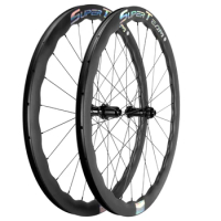 SUPERTEAM-Road Bike Carbon Wheels 700C Disc Brake XDR Road Bike Wheelset UCI Quality Center Lock Road Cycling Wheels