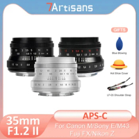 7artisans 7 artisans 35mm F1.2 II APS-C Prime Lens for Sony E A7R A6300 Micro4/3 Fuji X XT30 XA5 Canon EF-M M50 Nikon Z Z8 ZFC