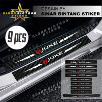 9pcs stiker carbon mobil nissan juke cutting stiker pelindung door sill plate dan bagasi mobil dari 