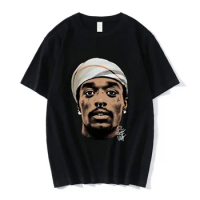 Rapper Lille Uzi deviant print graphic T-shirt men hip hop vintage T shirt summer 100% cotton short sleeve shirts